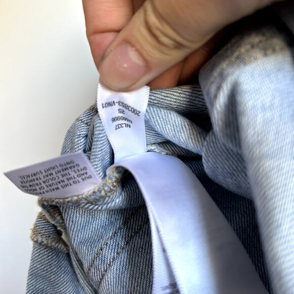 Madewell Pleated Denim Blue Mini Skirt in Stilecrost Wash Women's Size 25 Y2k - Picture 7 of 8